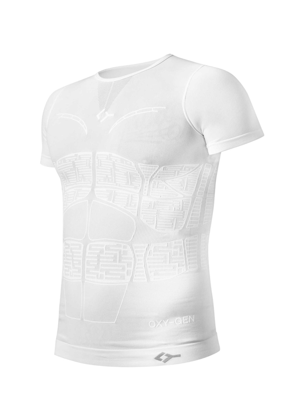 OXY-GEN – Biyomekanik Performans Tişörtü Beyaz