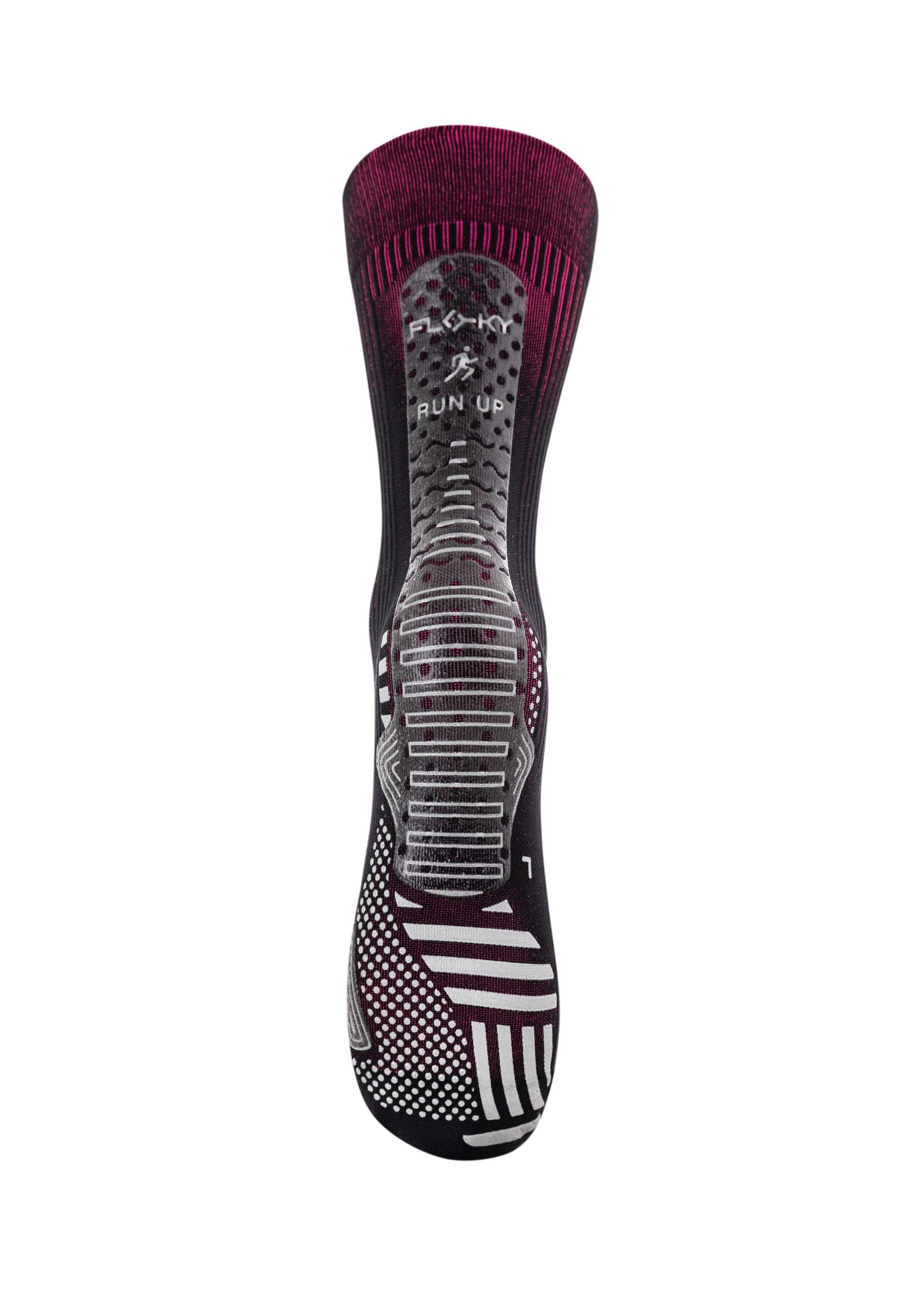 RUN UP Medium – Biyomekanik Performans Koşu Çorabı Siyah
