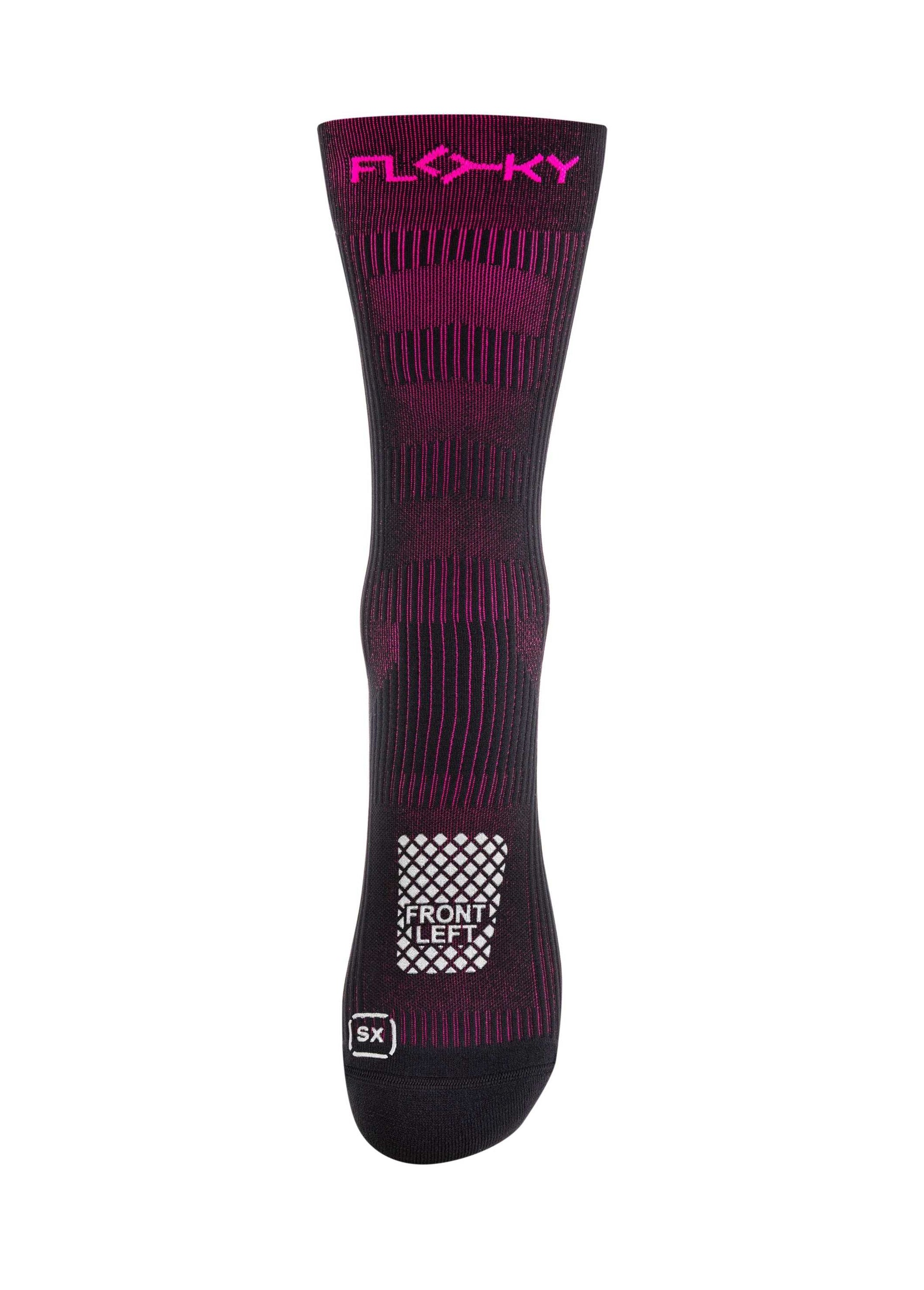 RUN UP Medium – Biyomekanik Performans Koşu Çorabı Siyah