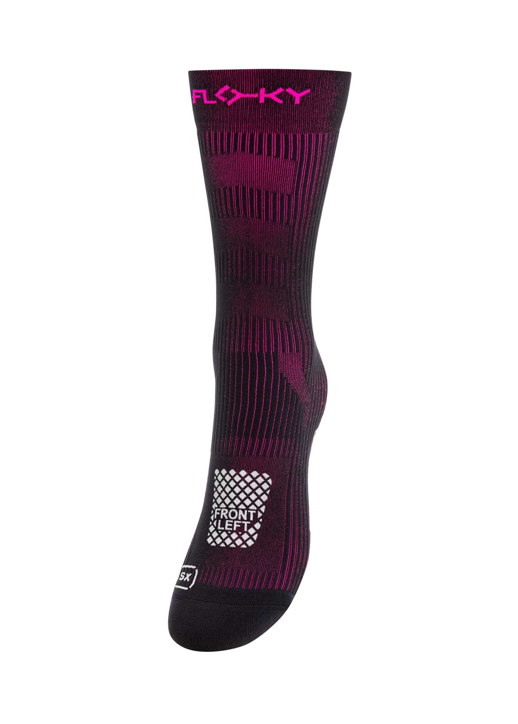 RUN UP Medium – Biyomekanik Performans Koşu Çorabı Siyah